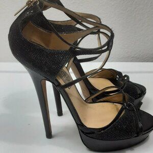 Jimmy Choo Women's Pumps Heels Black strappy